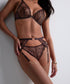 AUBADE Strumpfhalter CRAZY IN LOVE Satin Brown