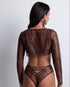 AUBADE Bolero CRAZY IN LOVE Satin Brown