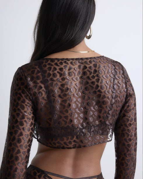 AUBADE Bolero CRAZY IN LOVE Satin Brown