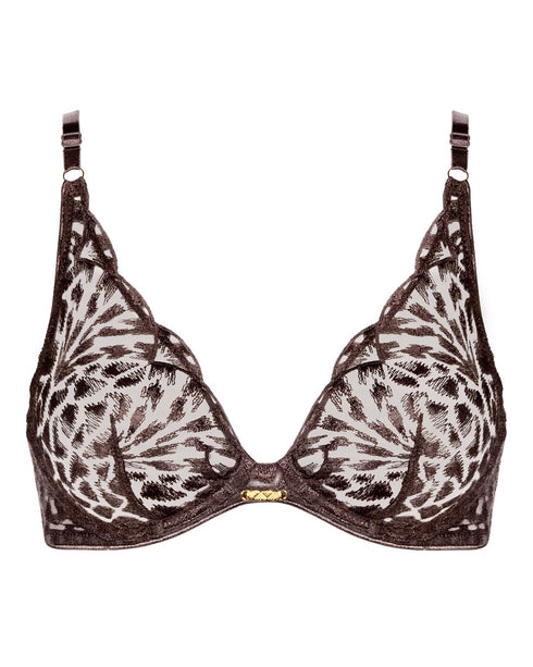 AUBADE Bügel-Triangel BH CRAZY IN LOVE Satin Brown