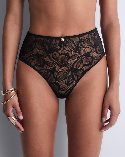 AUBADE Hochgeschnittener Slip AFTER HOURS Black