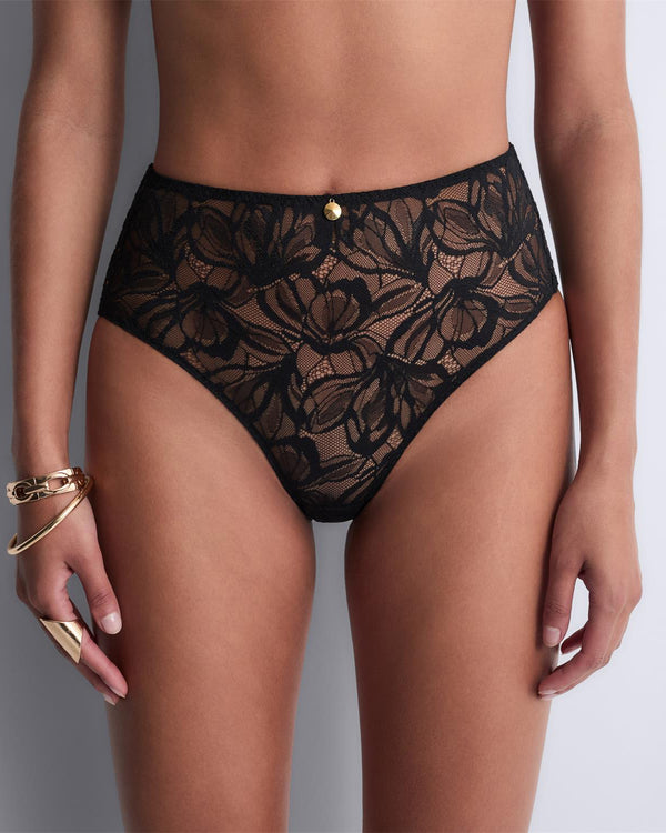 AUBADE Hochgeschnittener Slip AFTER HOURS Black