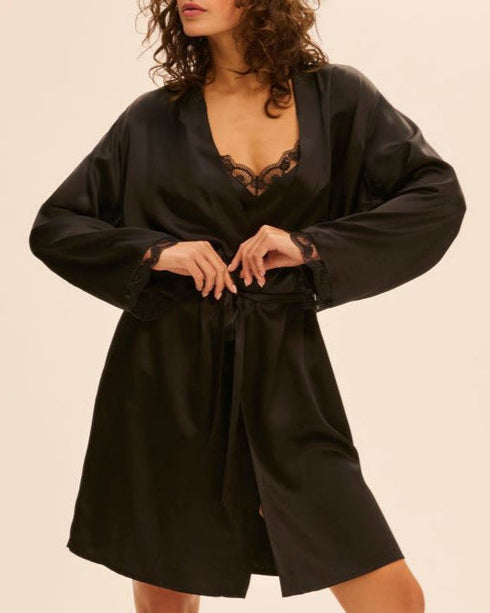 Kimono Schwarz LOVE ME SIMONE PÉRÈLE