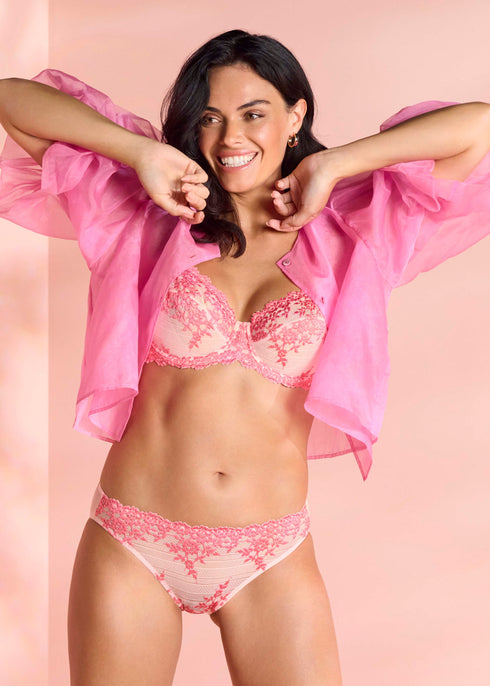 Wacoal Embrace Lace Ballet Slipper/chateau Rose Bikini Brief