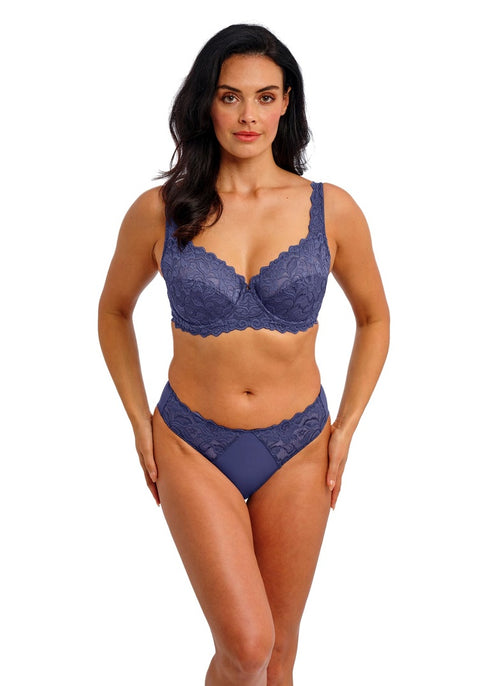 Eglantine Dark Azure – Slip aus Stretch-Spitze