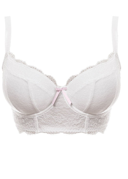 Freya Fancies White Longline-BH mit Bügel