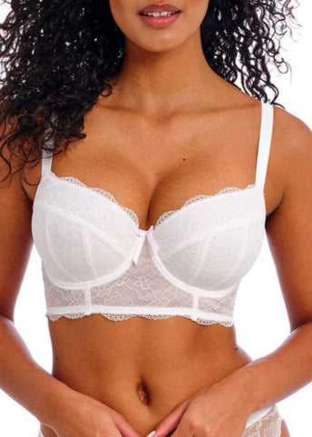 Freya Fancies White Longline-BH mit Bügel