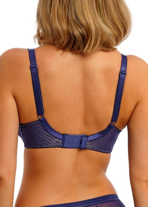 Tailored Dark Sapphire Uw High Apex Plunge Bra