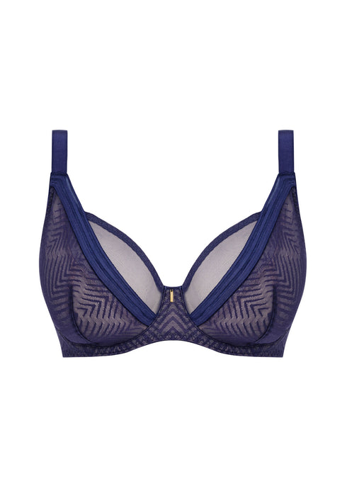 Tailored Dark Sapphire Uw High Apex Plunge Bra