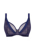 Tailored Dark Sapphire Uw High Apex Plunge Bra