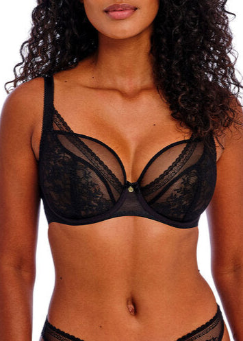 Freya Sydnie Black Uw High Apex Plunge Bra