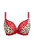Freya Cherish Me Red Leopard Plunge-BH mit Bügel