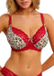 Freya Cherish Me Red Leopard Plunge-BH mit Bügel