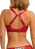 Freya Cherish Me Red Leopard Uw Moulded Plunge T-shirt Bra