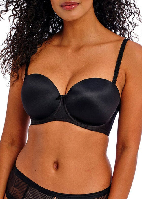 Freya Deco Black Gemoldeter Trägerloser-BH mit Bügel