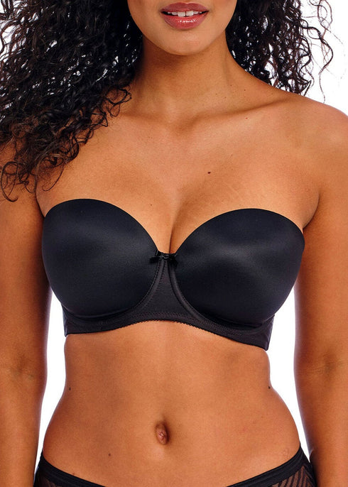 Freya Deco Black Gemoldeter Trägerloser-BH mit Bügel