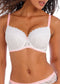 Freya Offbeat White Wattierter Halbschalen-BH mit Bügel