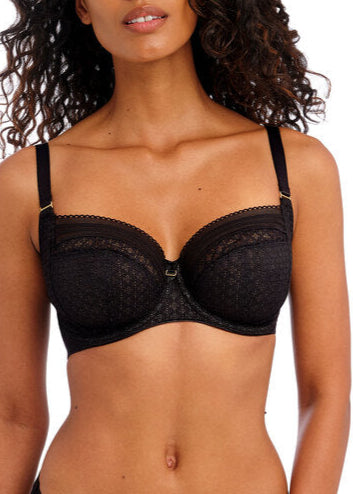 Freya Viva Lace Noir Bügel-BH mit seitlicher Verstärkung