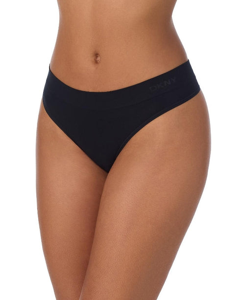 Litewear Thong Black SEAMLESS LITEWEAR DKNY INTIMATES