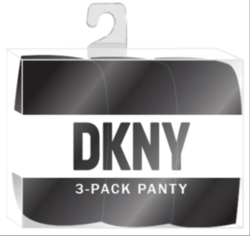 3-ER Pack Thong Black LITEWEAR CUT ANYWHERE DKNY INTIMATES