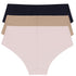 3 Pack Hipster Black/Glow/Pearlcream LITEWEAR DKNY INTIMATES