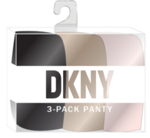 3 Pack Hipster Black/Glow/Pearlcream LITEWEAR DKNY INTIMATES