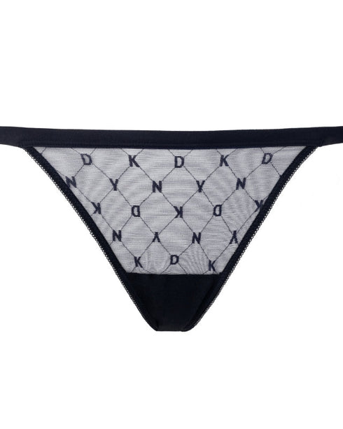 Table Thong Black MONOGRAM MESH DKNY INTIMATES