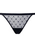 Table Thong Black MONOGRAM MESH DKNY INTIMATES