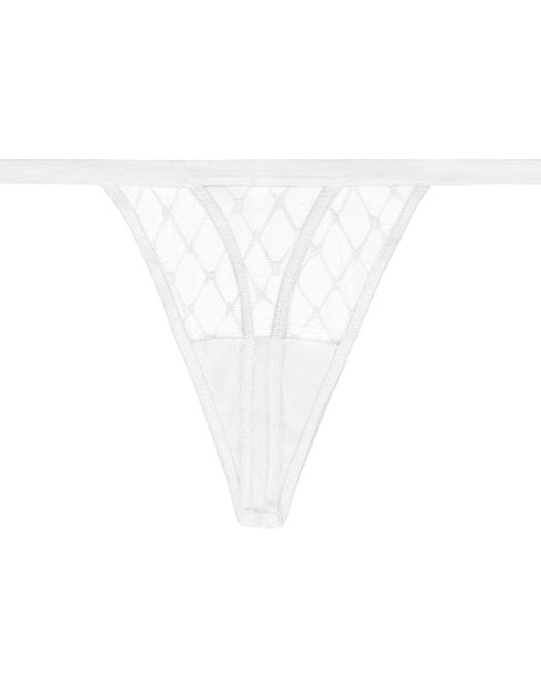 Table Thong Poplin White MONOGRAM MESH DKNY INTIMATES
