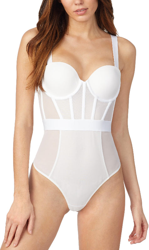 Trägerloser String-Body Weiss SHEERS DKNY INTIMATES