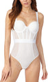 Trägerloser String-Body Weiss SHEERS DKNY INTIMATES