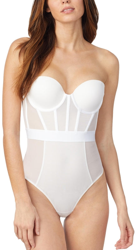 Trägerloser String-Body Weiss SHEERS DKNY INTIMATES