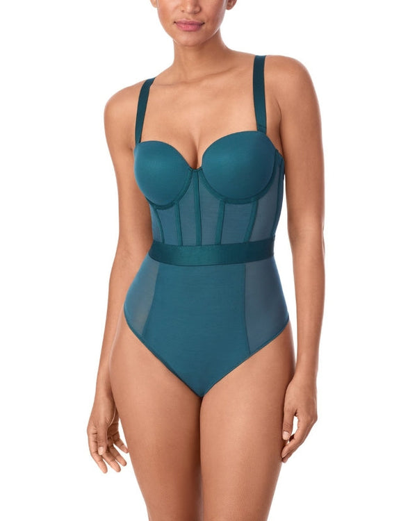 Trägerloser String-Body Dark Sea SHEERS DKNY INTIMATES