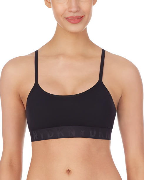 Geripptes Bralette Schwarz SEAMLESS LITEWEAR DKNY INTIMATES