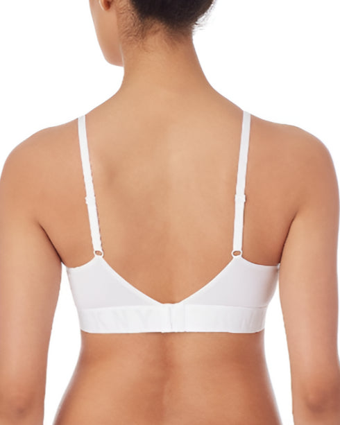 Geripptes Bralette Poplin White SEAMLESS LITEWEAR DKNY INTIMATES