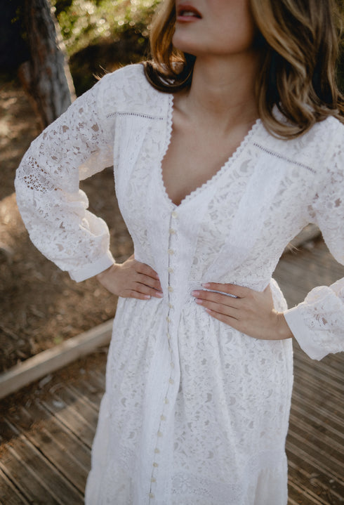 Maxikleid Weiß 5088 F FRESH COTTON