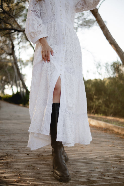 Maxikleid Weiß 5088 F FRESH COTTON