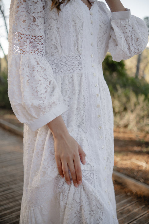 Maxikleid Weiß 5088 F FRESH COTTON