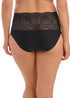 Fantasie Lace Ease Black Stretch Höschen - unsichtbare Slipkontur