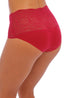 Lace Ease Red Stretch Höschen – unsichtbare Slipkontur