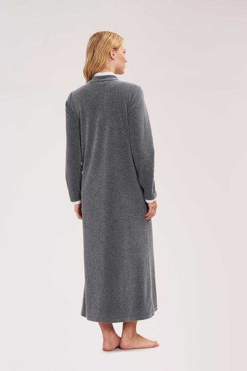 Féraud Fleece-Morgenmantel mit Reißverschluss