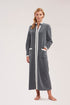 Féraud Fleece-Morgenmantel mit Reißverschluss