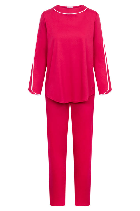 Féraud Damen-Pyjama – Rundhals, Langarm und lange Hose