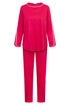 Féraud Damen-Pyjama – Rundhals, Langarm und lange Hose