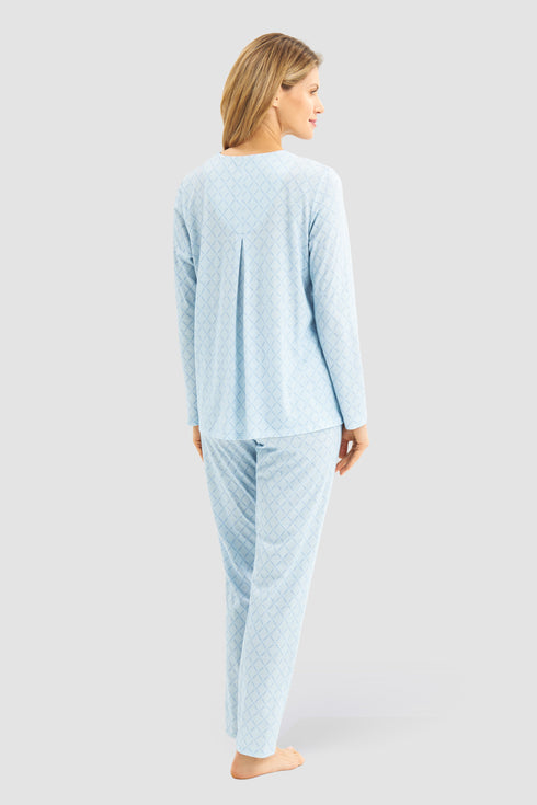 Féraud Damen-Pyjama – Logo, V-Ausschnitt