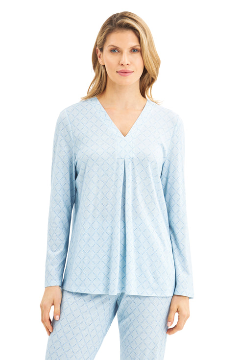 Féraud Damen-Pyjama – Logo, V-Ausschnitt