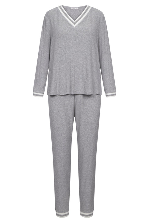 Féraud Damen-Pyjama – Comfort, V-Ausschnitt