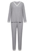 Féraud Damen-Pyjama – Comfort, V-Ausschnitt