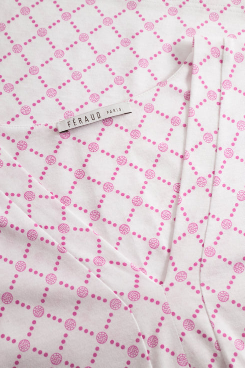 Féraud Damen-Pyjama – Logo, V-Ausschnitt