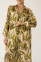 Beige shirt blouse with palm pattern TRUE DESTINATIONS